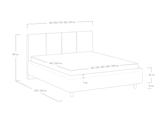 Кровать Prato